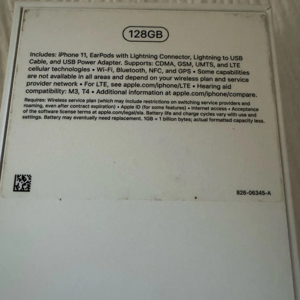 iPhone 11, Green, 128GB BOX ONLY